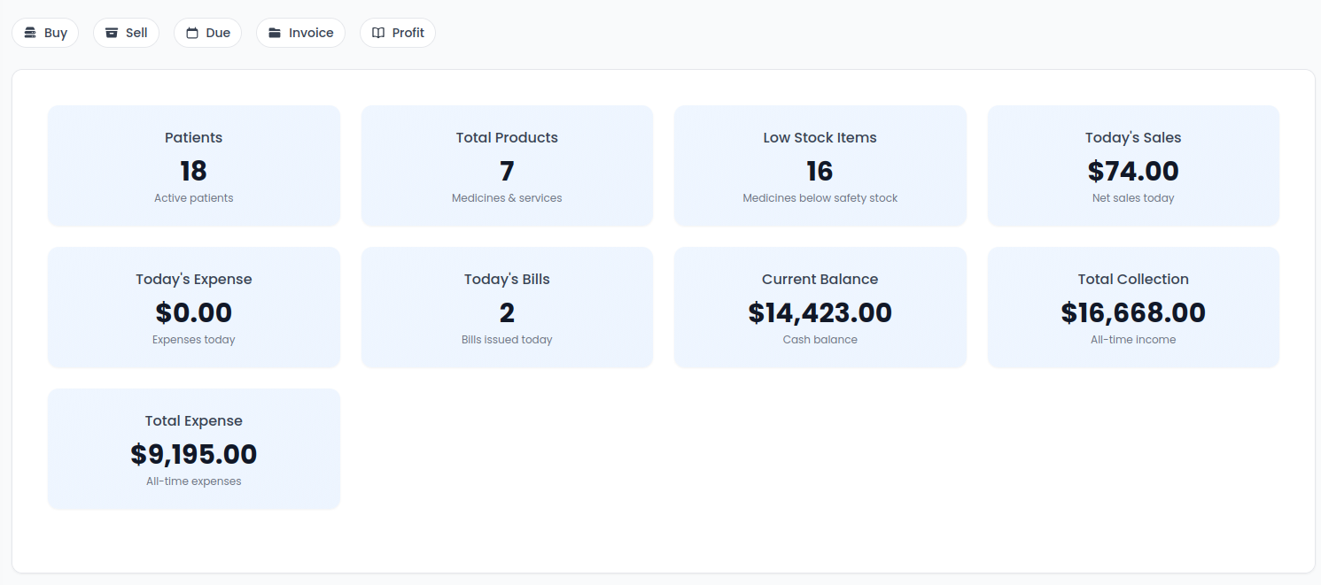 PosOne reports screenshot